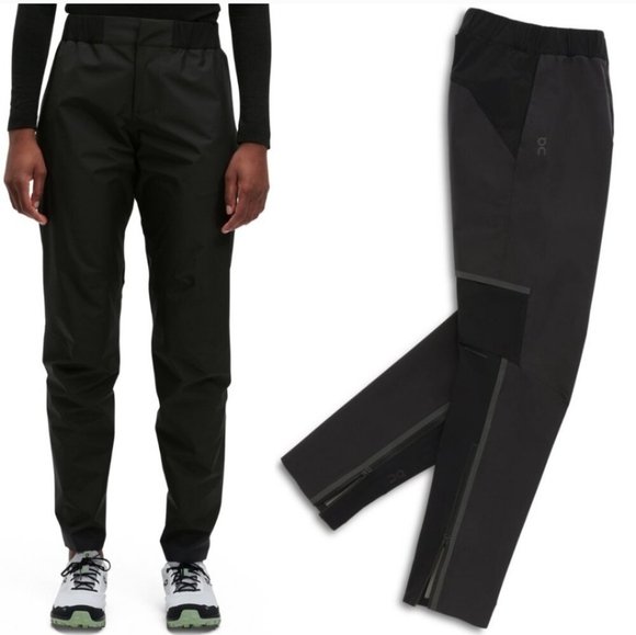 On Running Pants - On Running Women's Black Waterproof Performance Pants